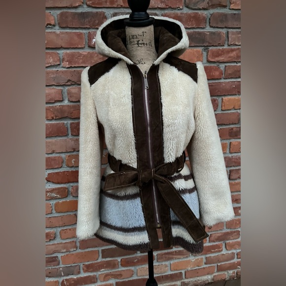 Vintage 70s Vibing Belted Coat Size - Picture 2 of 16